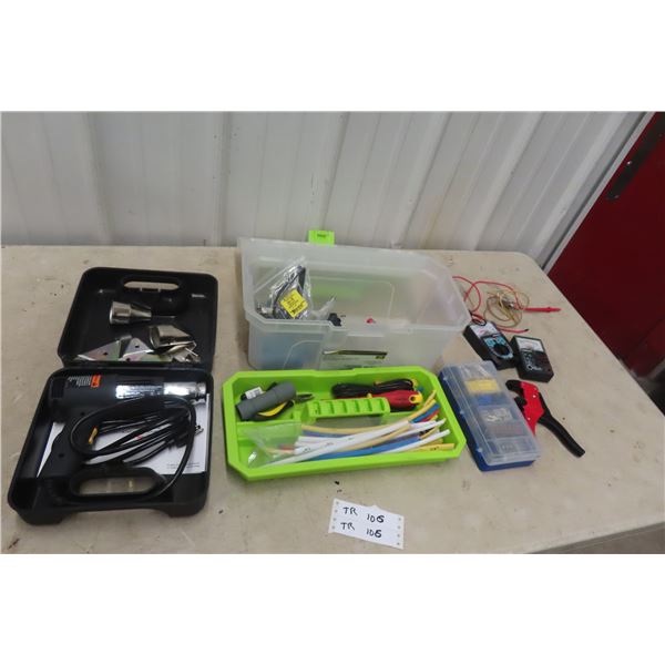 Wagner Heat Gun with Teflon Shrink Tube, Wire Connectors, and Terminals