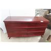 Image 1 : Mid Century Modern Dresser, Cherry Stain, 33" x 19" x 57"