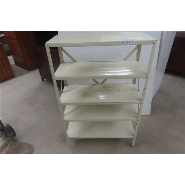 Five-Tier Metal Shelf, 45" x 30" x 13"