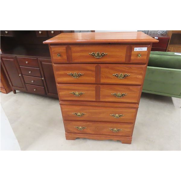 Five-Drawer Dresser, 45" x 33" x 17"