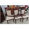 Image 7 : Dining Room Set: China Cabinet approx 77" x 54" x 17"; Table 70" x 30" x 40" with Chairs
