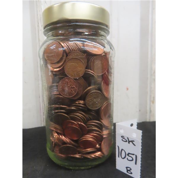 6 lb Jar of Canadian Pennies