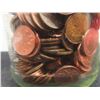 Image 3 : 6 lb Jar of Canadian Pennies