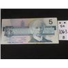 Image 1 : 1986 Canadian $5 Bill