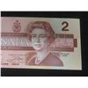 Image 2 : Two 1986 Uncirculated Canadian $2 Bills