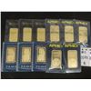 Image 1 : Eleven Gold-Plated Ingots