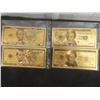Image 3 : Ten 99% Gold-Plated U.S. Bills