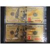 Image 6 : Five 99% Gold-Plated U.S. $100 Bills