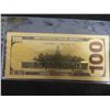 Image 7 : Five 99% Gold-Plated U.S. $100 Bills