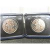 Image 2 : Two Canadian Silver Dollars – 1971 BC / 1973 PEI Centennial