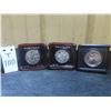 Image 1 : Three Canadian Silver Dollars – Two Manitoba Centennial and One 1974 Winnipeg Centennial