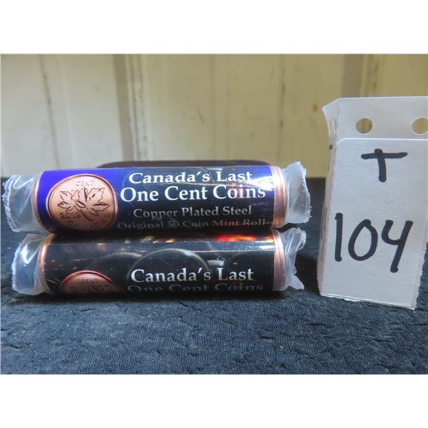 Two Rolls of “Canada’s Last One Cent Coins” (2012)