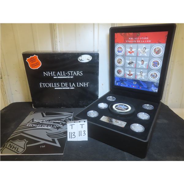 2001 Canadian NHL All-Stars Stamp and Medallion Set