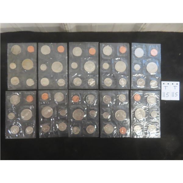 Ten Canadian Proof Sets (1968–1977)