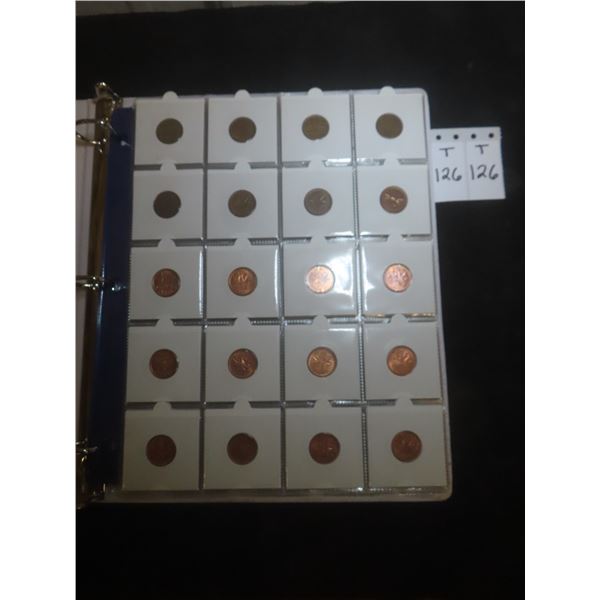 Collection of 68 Canadian Pennies from 1951 to 2012