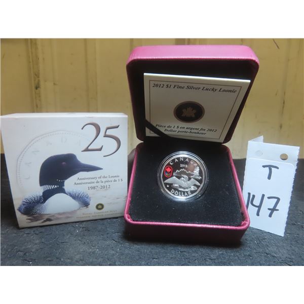 2012 Canadian Fine Silver $1 Coin - 'Lucy Loonie'