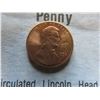 Image 2 : Two Uncirculated U.S. Pennies: 1997 Lincoln-Kennedy and 1958 Lincoln Wheat