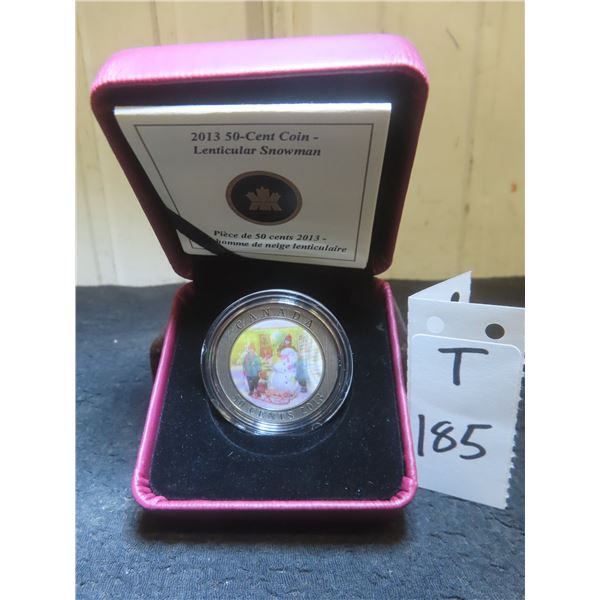 2013 Canadian 50¢ Lenticular Snowman Coin