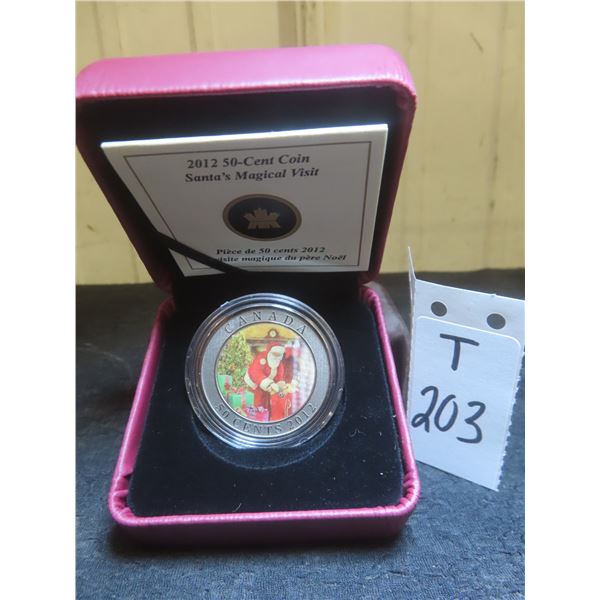 2012 Canadian 50¢ Coin – 'Santa's Magical Visit'