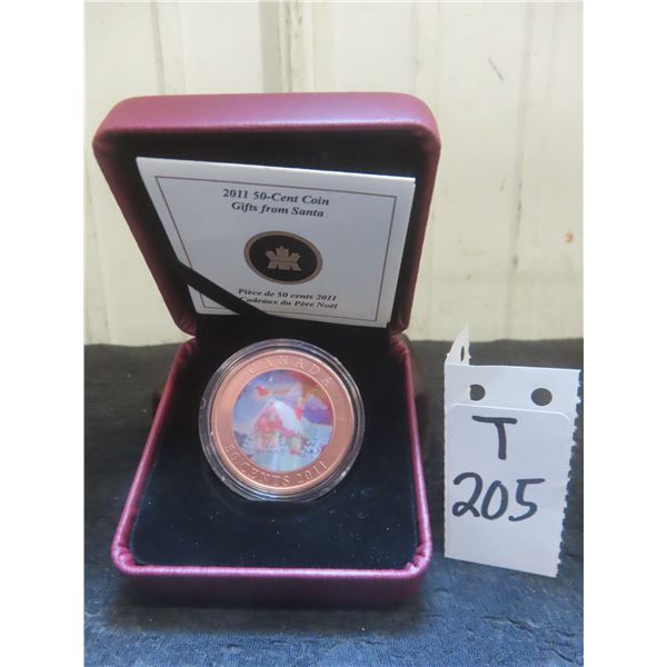 2011 Canadian 50¢ Coin – 'Gifts from Santa'