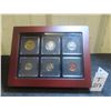 Image 1 : 1995 Canadian Nickel Proof-Like Set in Mahogany Finish Case