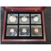 Image 2 : 1972 Canadian Nickel Proof-Like Set in Mahogany Finish Case