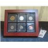 Image 1 : 1988 Canadian Nickel Proof-Like Set in Mahogany Finish Display Case