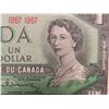 Image 3 : Six 1967 Canadian Centennial One Dollar Bills, Uncirculated
