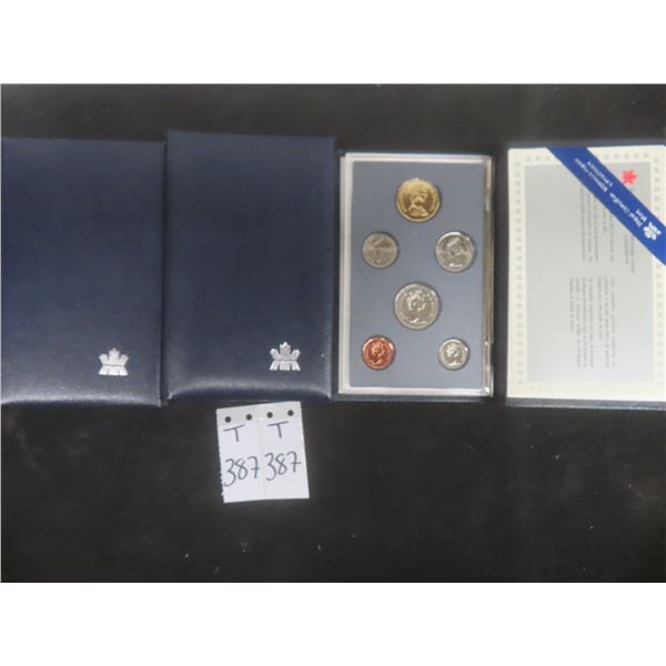 Three Canadian Specimen Coin Sets: 1988, 1989, and 1996.