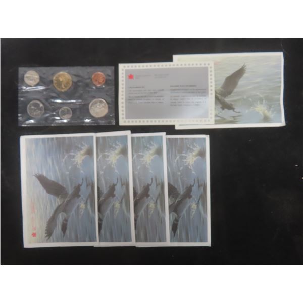 Five Canadian Uncirculated Coin Sets: 1991, 1992 (X2), 1993, 1994