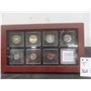 Image 1 : 2000 Canadian Nickel Proof-Like Coin Set In Mahogany-Finish Display Case
