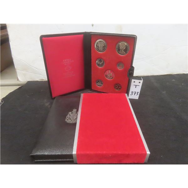 Two 1971 Canadian Proof-Like Double Dollar Coin Sets