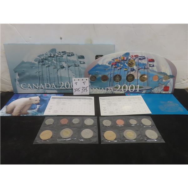 Three Canadian Proof-Like Millennium Coin Sets