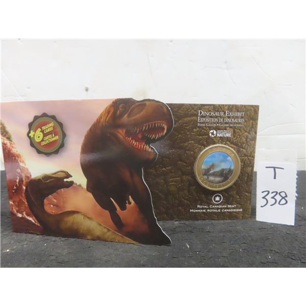 2010 Canadian 50¢ Dinosaur Exhibit Coin and Six Trading Cards