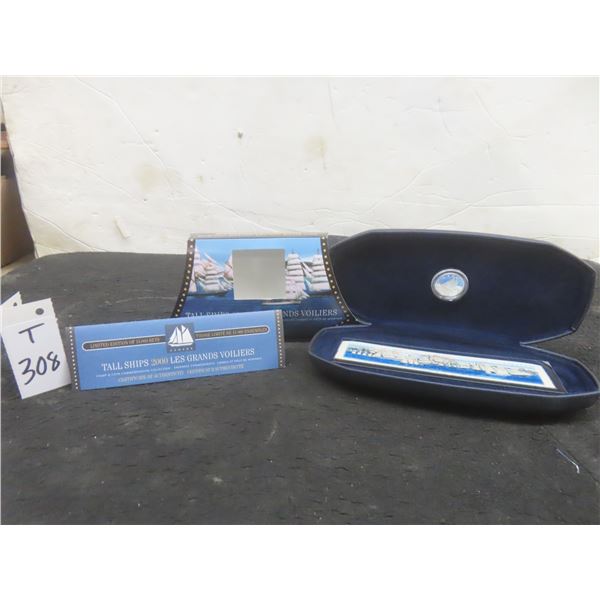 2000 Canadian Tall Ships Stamp And Coin Set