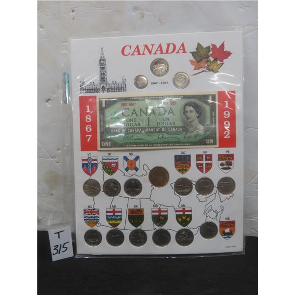 1992 Canadian 125th Anniversary Of Confederation Coin Collection