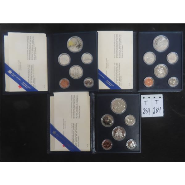 Three 1981 Canadian Specimen Sets