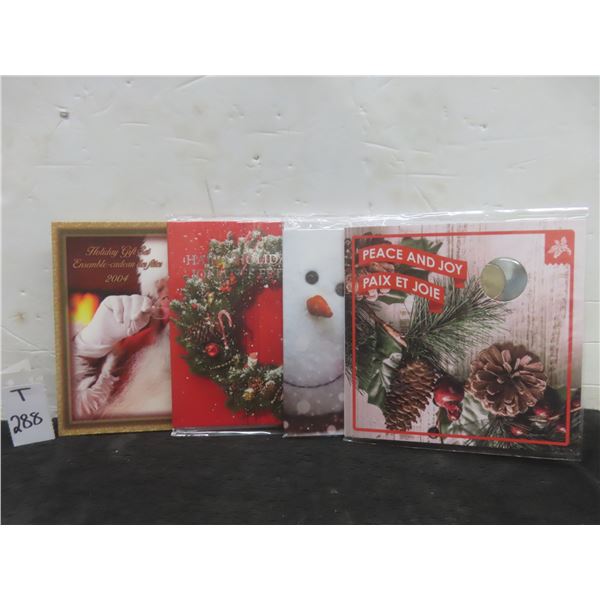 Four Canadian Commemorative Christmas Coin Sets 2011, 04, 13, 16