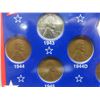 Image 7 : Two U.S. Indian Head Pennies 1898 and 1903 and WW2 Lincoln Penny Collection with COA