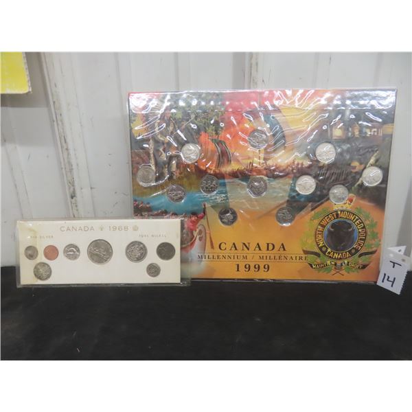 1968 Canada Proof-Like Set & 1999 Canada Millennium Set