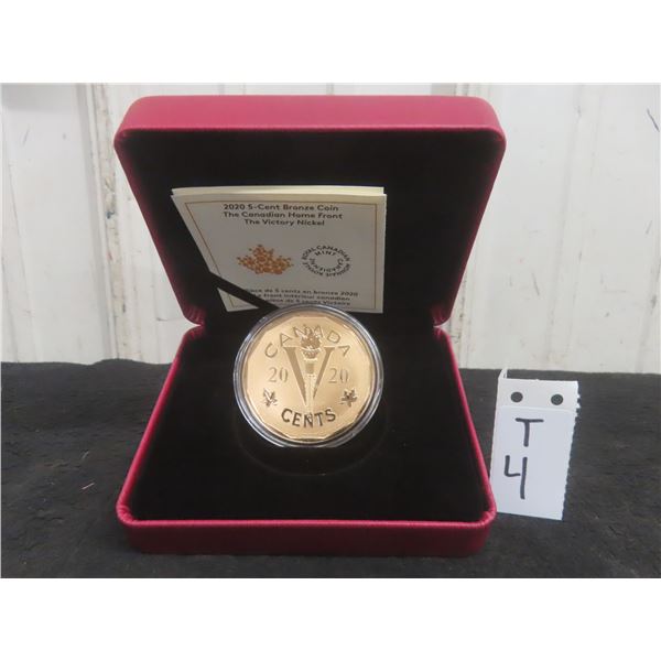 2005 Canadian 5¢ Bronze Coin — The Canadian Home Front, “The Victory Nickel”