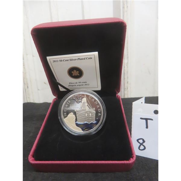 2012 Canadian 50¢ Silver-Plated Coin — “RMS Titanic”