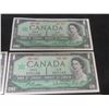 Image 5 : 6 1967 Canadian Centennial $1 Bills, Uncirculated