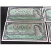 Image 6 : 6 1967 Canadian Centennial $1 Bills, Uncirculated