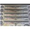 Image 2 : 10 1973 Canadian $1 Bills, Uncirculated, With Consecutive Serial Numbers