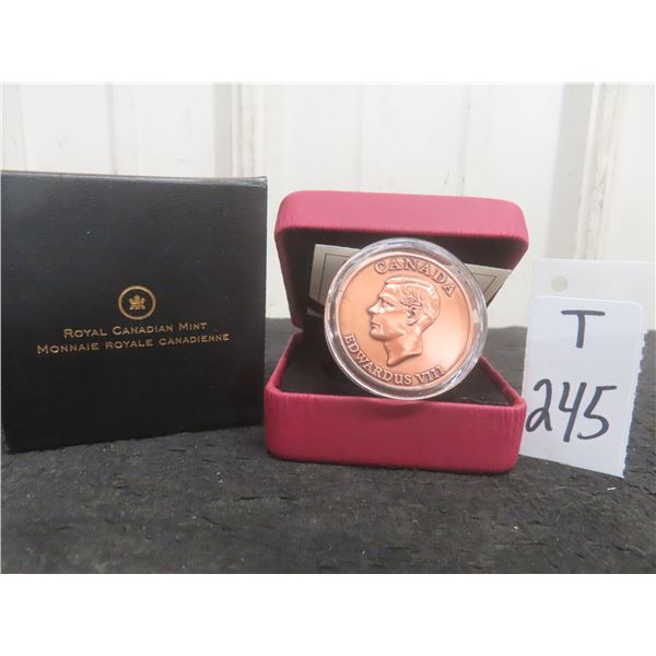 Canadian King Edward VIII Medallion