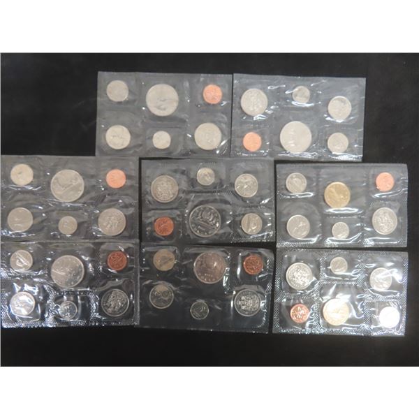 8 Canadian Proof Sets, 1982–1989