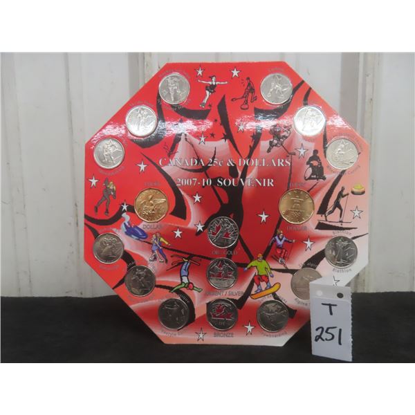 Canadian 25¢ and Dollar Souvenir Set, 2007–2010