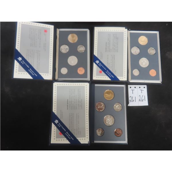 3 Canadian Specimen Sets — 1990–1992