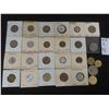 Image 1 : 25 World Currency Coins, Mostly from the ’50s: Luxembourg, Yugoslavia, Norway, Peru, and More